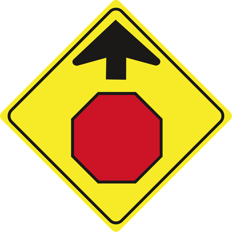 Warning Sign 75x75